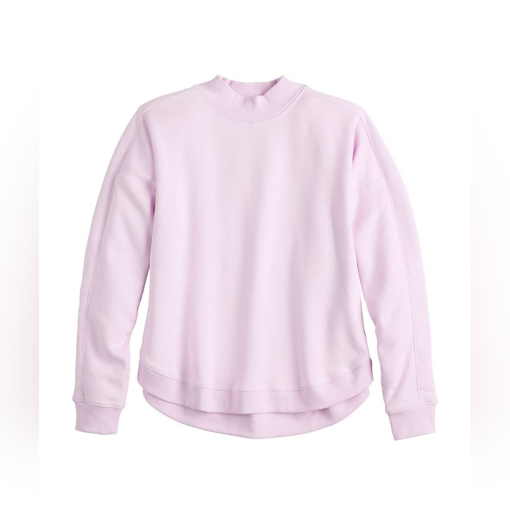 Ultrasoft Fleece Mockneck Sweatshirt Adoring Lilac